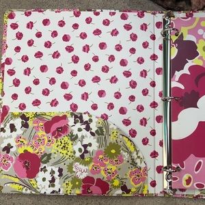 Vera Bradley floral folder set